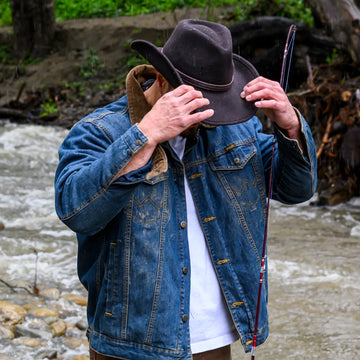 Showdown | Mens Brown Wool Felt Crushable Western Outback Cowboy Hat
