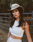 Sierra | Womens American Leather Cowgirl Hat