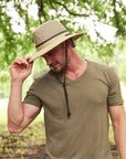 Smokey | Mens Nylon Outback Sun Hat with Mesh Sides