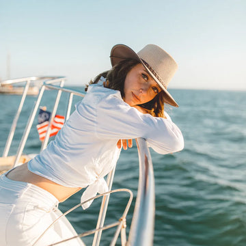 Soaker | Womens Eggshell Wide Brim Sun Hat