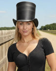 Stovepiper | Womens Leather Stovepipe Top Hat