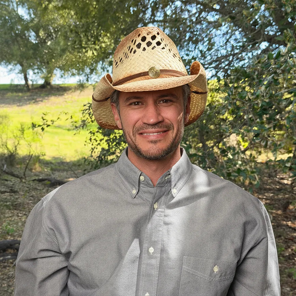 Sundance | Mens Natural Toyo Straw Cowboy Hat