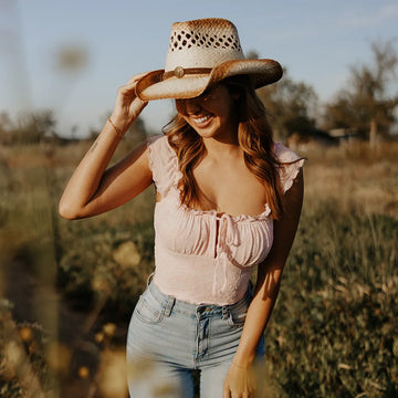 Sundance | Womens Natural Toyo Straw Cowgirl Hat