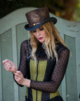 hAtlas | Womens Genuine Leather Top Hat