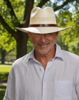 Barcelona | Mens Wide Brim Firm Straw Sun Hat