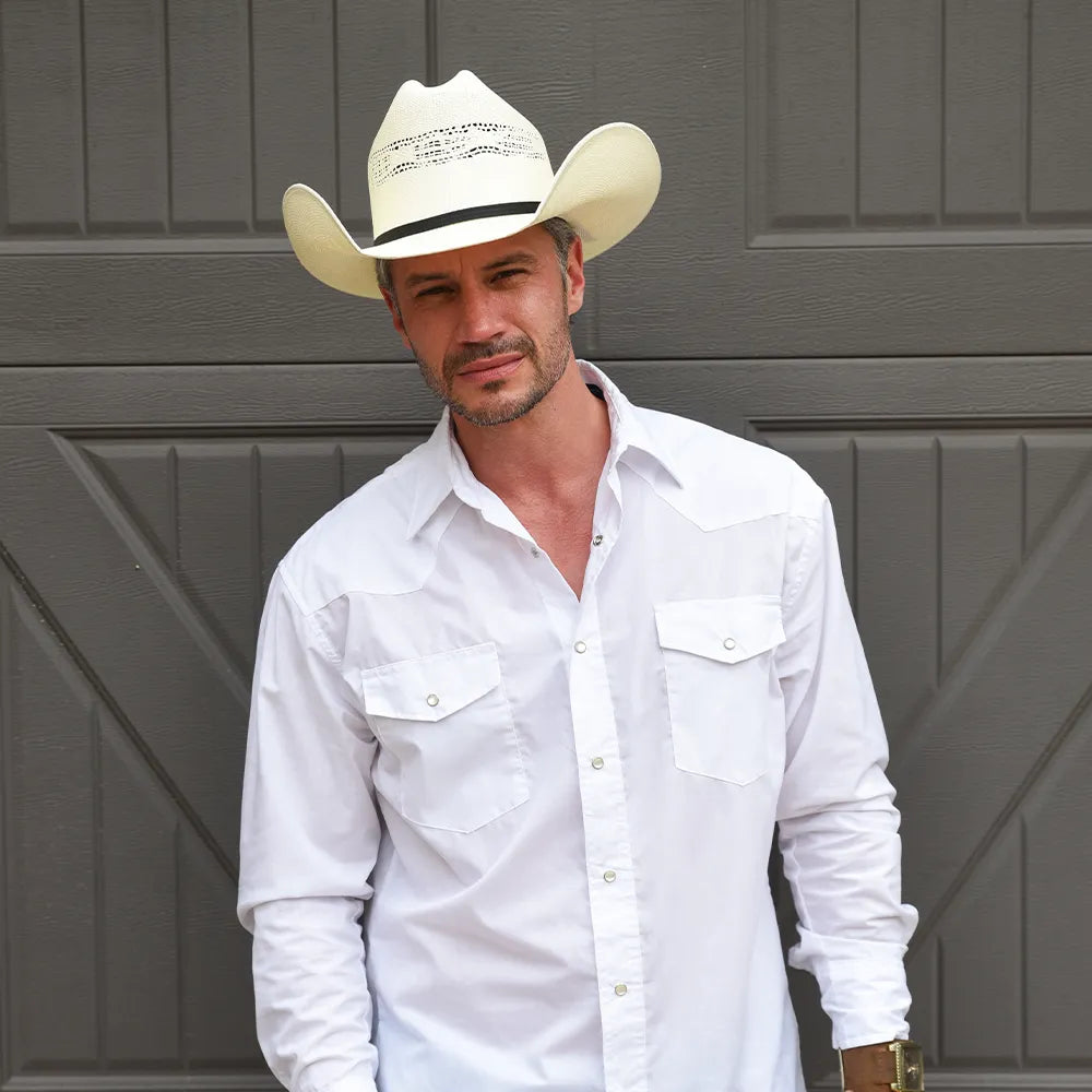 Bozeman | Mens Cream Straw Cowboy Hat
