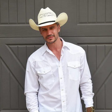 Bozeman | Mens Cream Straw Cowboy Hat