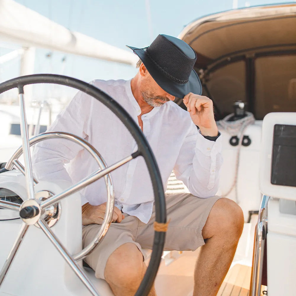 Breeze | Mens Wide Brim Sun Hat