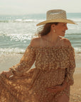 Cal | Womens Vented Crown Woven Bangora Straw Cowgirl Hat