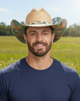 Cassius | Mens Straw Cowboy Hat