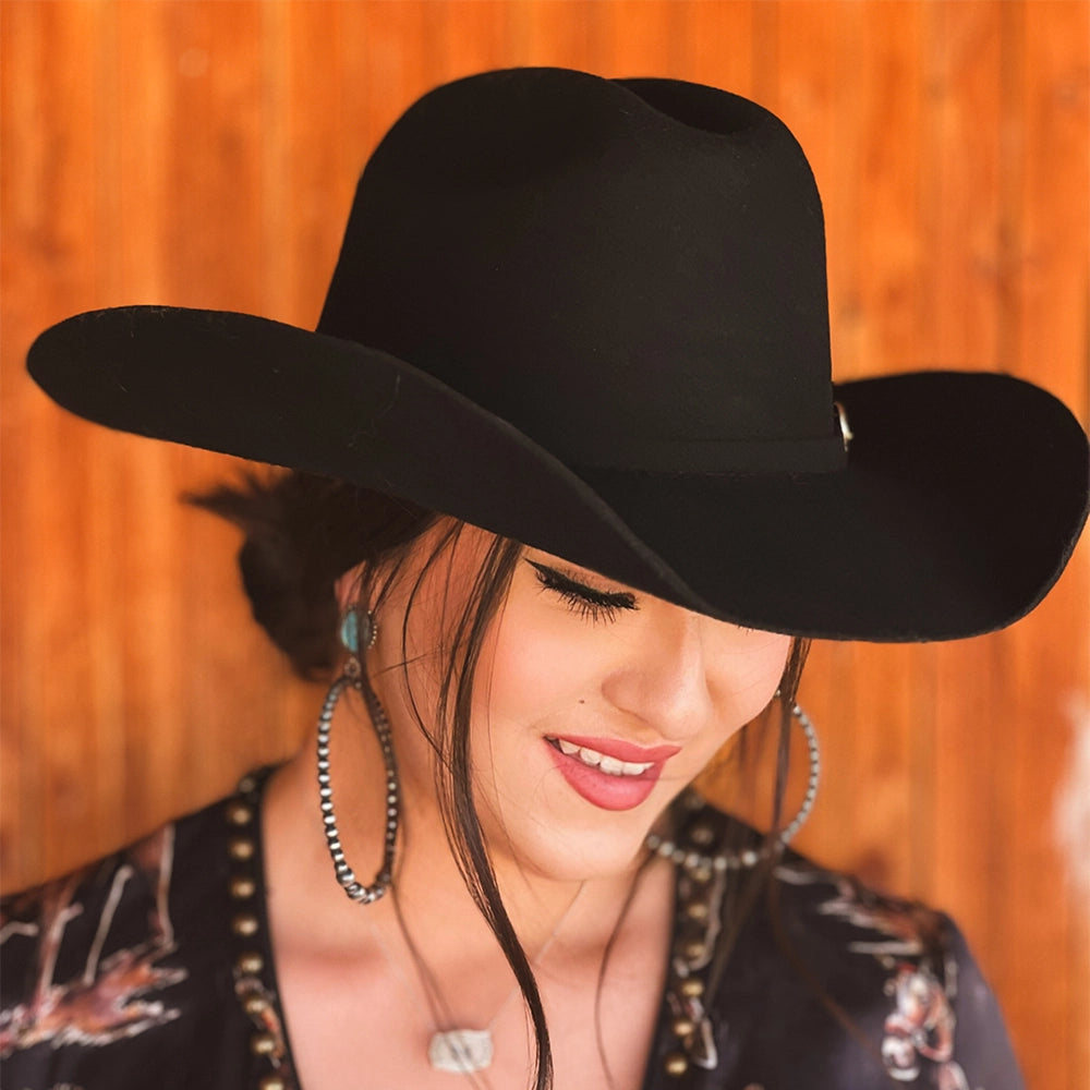 Cattleman | Womens Felt Cowgirl Hat with Western Hat Band