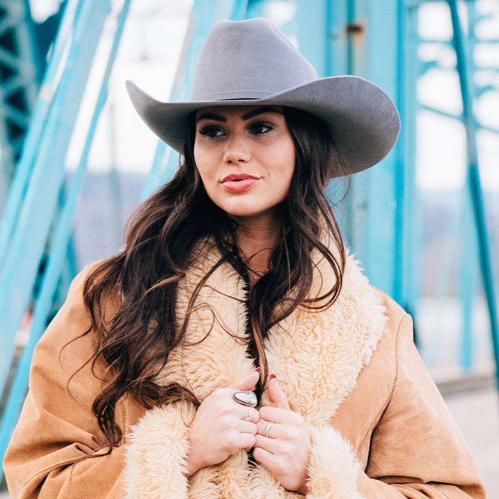 Cattleman | Womens Felt Cowgirl Hat with Western Hat Band