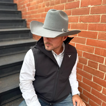 Cattleman | Mens Gunsmoke Gray Felt Cowboy Hat