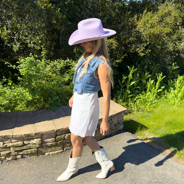 Cattleman | Womens Lilac Felt Cowgirl Hat