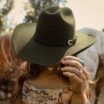 Cattleman | Womens Olive Felt Cowgirl Hat