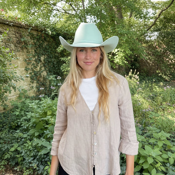 Cattleman | Womens Pastel Green Felt Cowgirl Hat