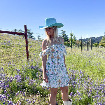 Cattleman | Womens Turquoise Felt Cowgirl Hat