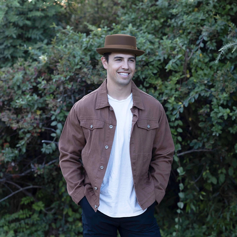 Chi-Town 2.0 | Mens Crushable Wool Felt Pork Pie Hat