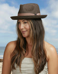 Coronado | Womens Brown Straw Fedora Hat