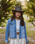 Crusher | Womens Leather Crushable Outback Hat