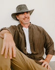 Crusher | Mens Crushable Leather Outback Hat