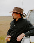 Crusher | Mens Crushable Leather Outback Hat
