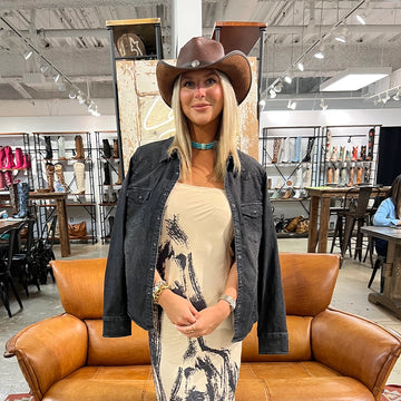 Cyclone | Womens Chestnut Leather Cowgirl Hat