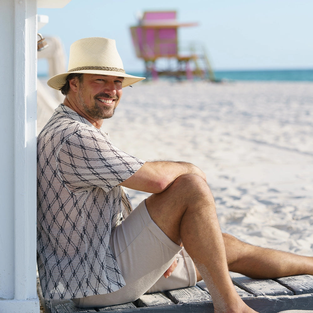 Manta | Mens Natural Genuine Ecuador Woven Panama Hat