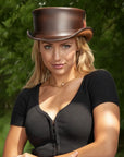 Marlow LT | Womens Leather Top Hat with LT Hat Band