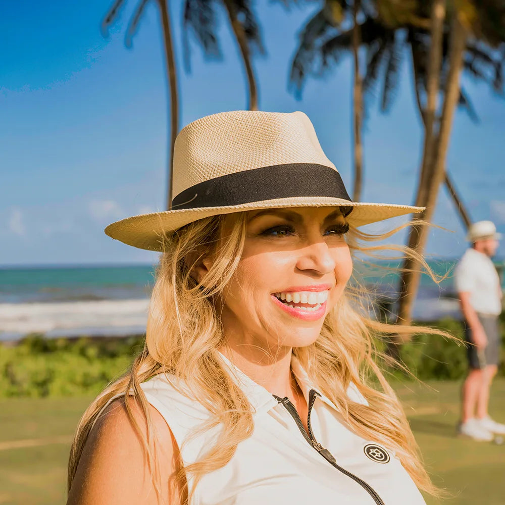 Medellin | Womens Natural Fedora Genuine Panama Hat