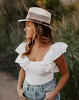 Milan | Womens Firm Straw Fedora Hat