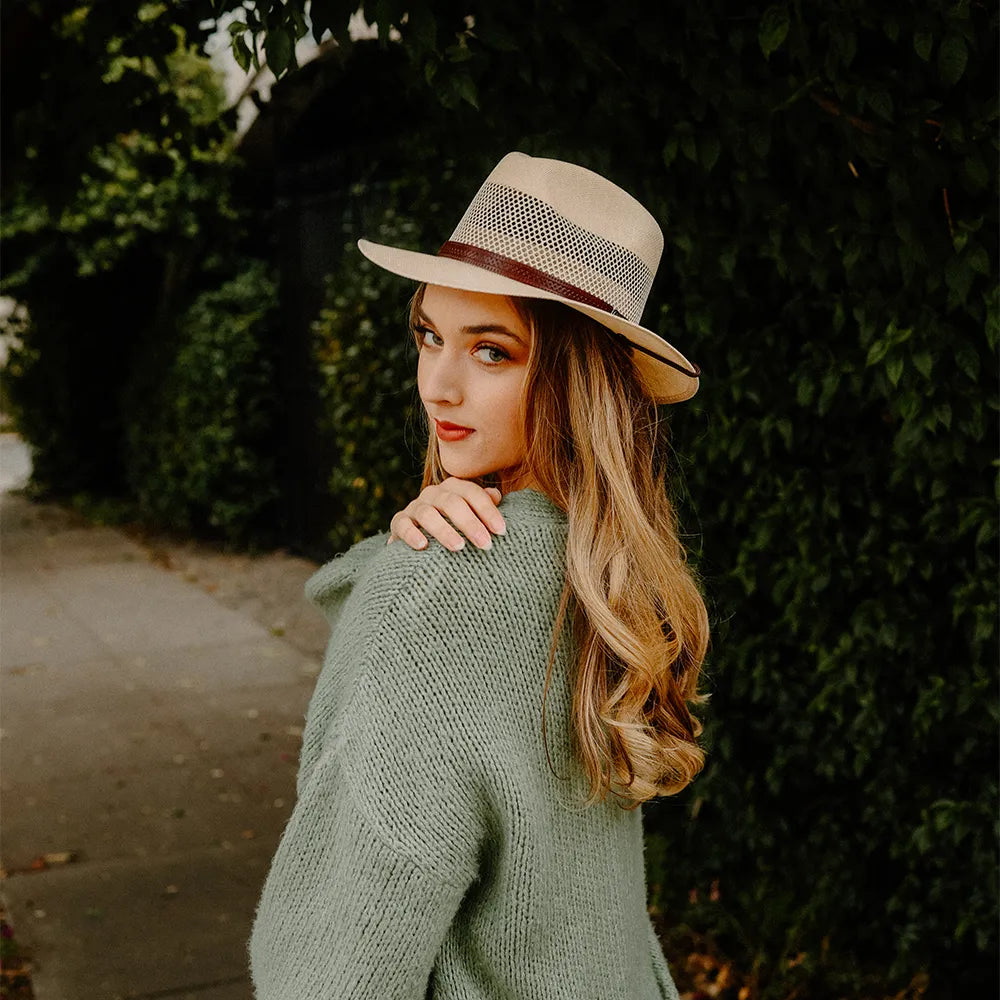 Milan | Womens Firm Straw Fedora Hat