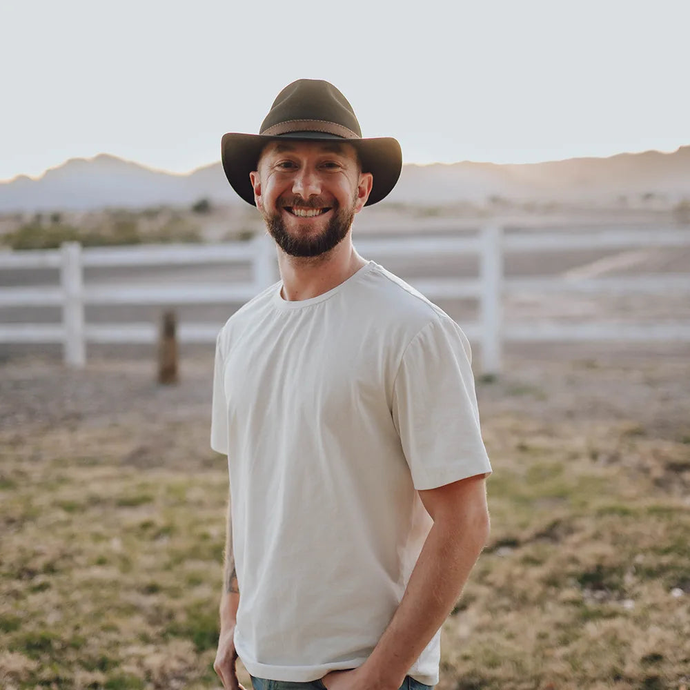 Moab | Mens Crushable Wool Felt Safari Hat with Leather Band