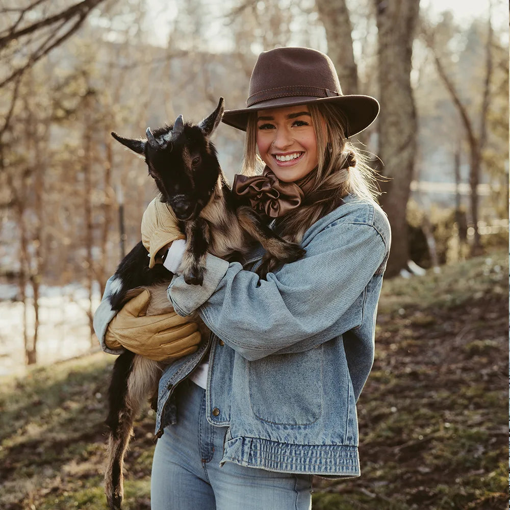 Moab | Womens Crushable Wool Felt Safari Hat with Leather Band