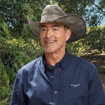 Moonwalk | Mens Gray Bangora Straw Cowboy Hat