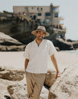 Nero | Mens Two-Tone Woven Straw Fedora Hat