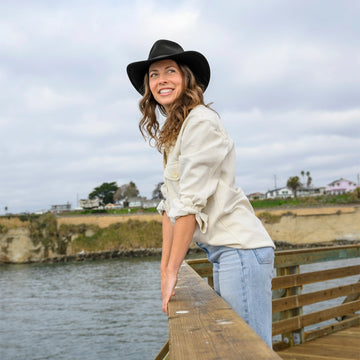 Pathfinder | Womens Black Wool Felt Outback Hat