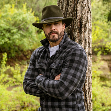 Pathfinder | Mens Olive Wool Felt Outback Hat