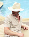 Paulo | Mens Wide Brim Straw Safari Sun Hat