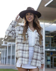 Rancher | Womens Brown Wide Brim Felt Fedora Hat