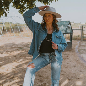 Rancher | Womens Silver Belly Wide Brim Felt Fedora Hat