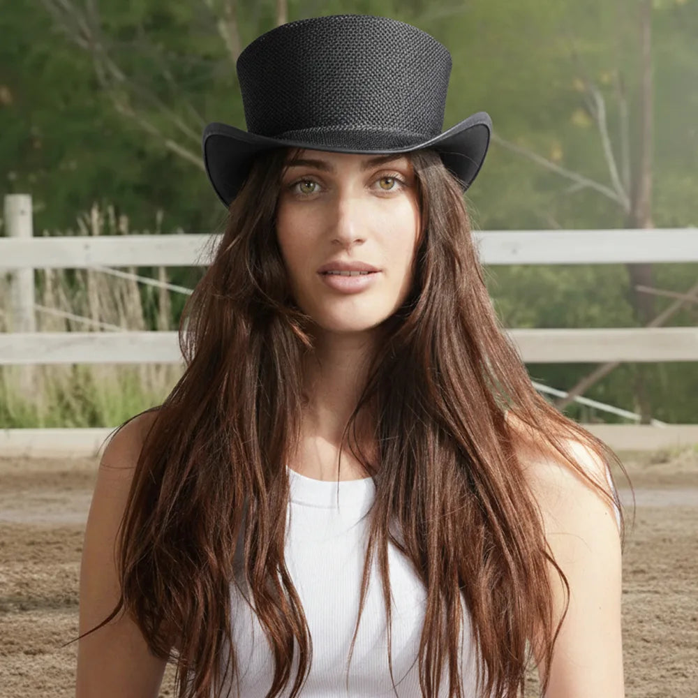 Rogue | Womens Black Breathable Mesh Top Hat