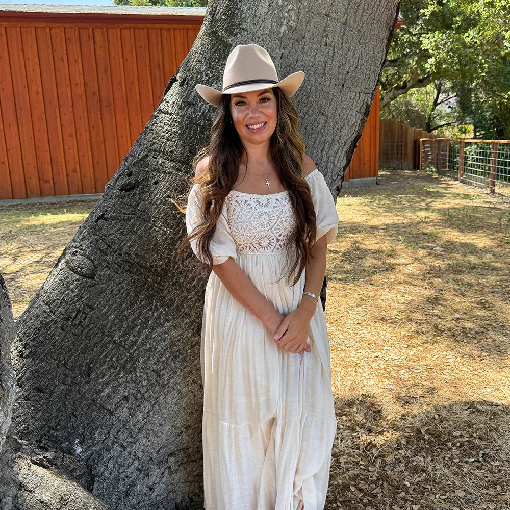 Sequoia | Womens Sand Wool Felt Cowgirl Hat