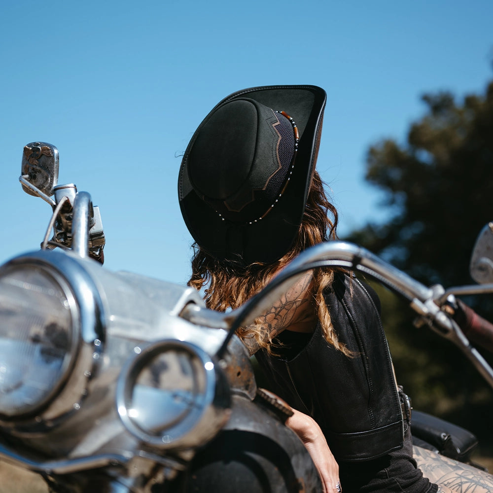 Sierra | Womens American Leather Cowgirl Hat