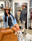 Sierra | Womens American Leather Cowgirl Hat