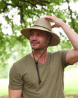Smokey | Mens Nylon Outback Sun Hat with Mesh Sides