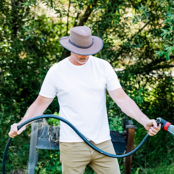 Soaker | Mens Brown Breathable Wide Brim Sun Hat
