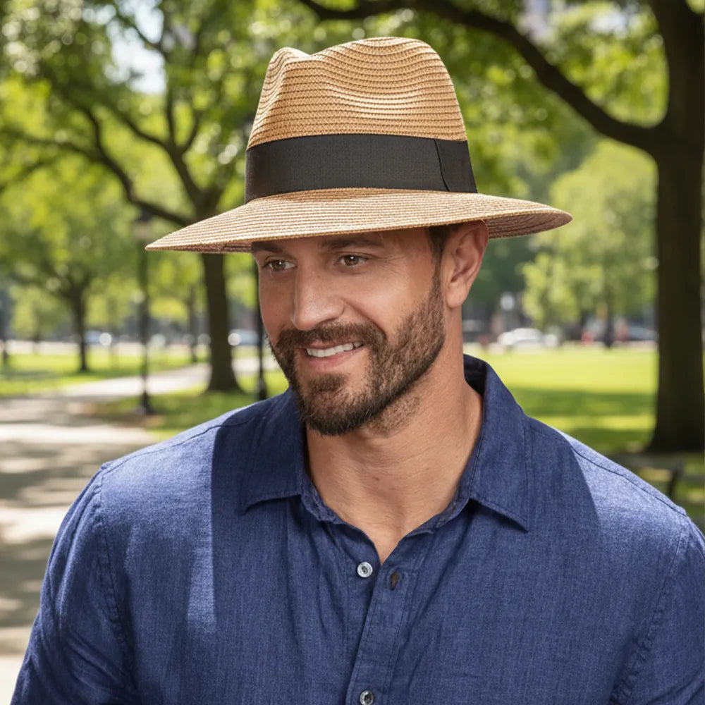 Afternoon | Mens Fedora Straw Hat