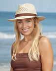 Tulum | Womens Genuine Panama Straw Fedora Hat