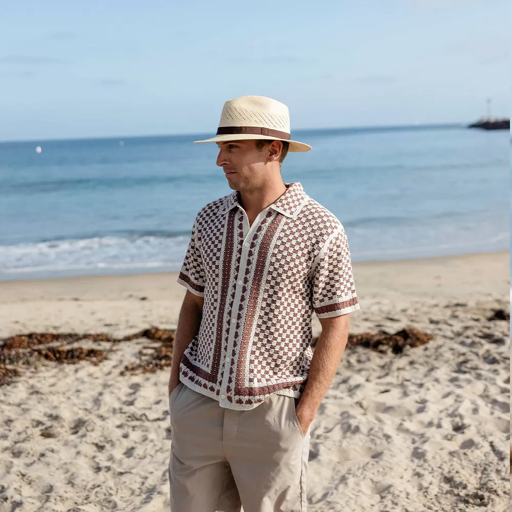 Tulum | Mens Panama Straw Fedora Hat